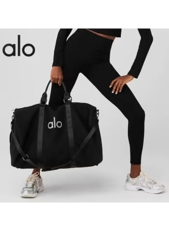 ألو يوغا Alo Yoga اللياقة البدنية حزمة التدريب اليدوي حزمة اليوغا النسائية الجافة والرطبة الفصل الكبيرة السفر رجال الأعمال حقائب الأمتعة لمسافة قصيرة - Image 1