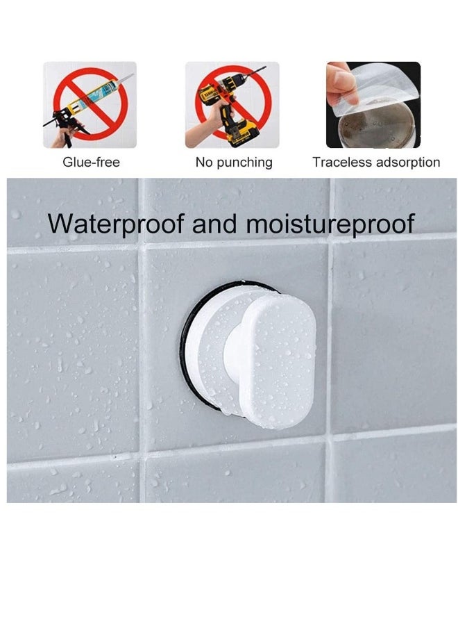 Generic 2 Pack Suction Cup Handles Glass Door Handles Vacuum Strong Pull For Bathroom Wall Shower Cabinet Mini Fridge White  - Image 2
