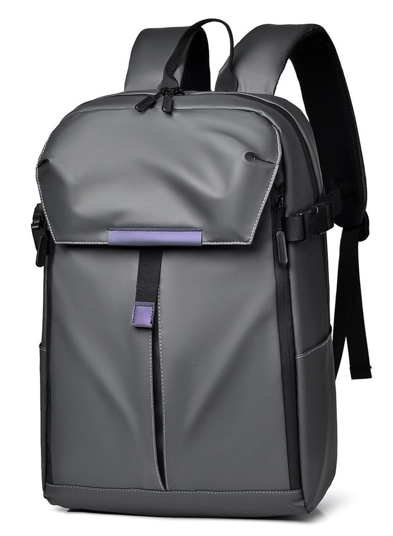 حقيبة ظهر كاجوال مزدوجة الكتف من قماش أكسفورد عالية الجودة المقاوم للماء بسعة كبيرة [20-39] لترًا، إغلاق بسحاب مع جيب أمامي قابل للتوسيع لكرة القدم والخوذة و حجرة كمبيوتر محمول و أحزمة قابلة للتعديل حقيبة متعددة الوظائف للسفرو حقيبة كمبيوتر محمول مقاس 15.6 بوصة و حقيبة ظهر جامعية للأمتعة والرياضة للنساء والرجال - 45×28×13 سم - Image 1