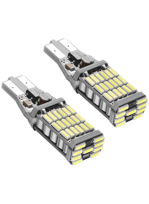 Automaze T15 W6W 912 921, LED light for Car Truck Backup Reverse Lights, Canbus Error Free, 2000 Lumen 4014 Chipset 45 SMD | White