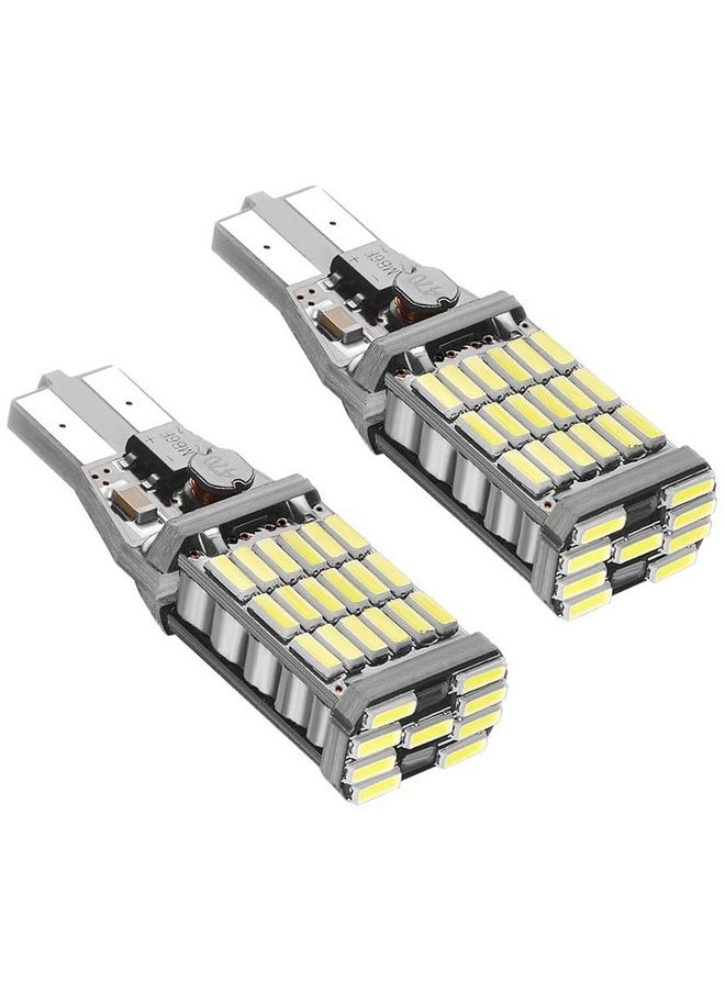 AUTOMAZE - Automaze T15 W6W 912 921, LED light for Car Truck Backup Reverse Lights, Canbus Error Free, 2000 Lumen 4014 Chipset 45 SMD | White - Image 1