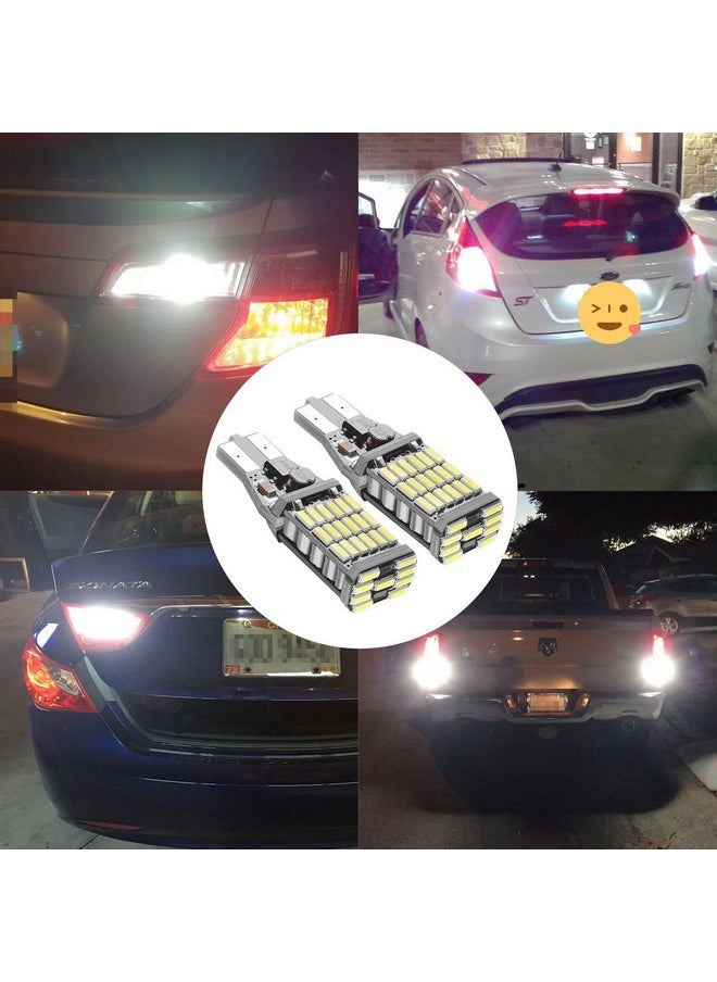 AUTOMAZE - Automaze T15 W6W 912 921, LED light for Car Truck Backup Reverse Lights, Canbus Error Free, 2000 Lumen 4014 Chipset 45 SMD | White - Image 1