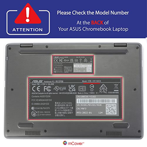 mCover Case Compatible for 20222023 116 ASUS Chromebook CR1 CR1100CA or CR1100FA Series Laptop Computers ONLY NOT Fitting Any Other ASUS Models Clear - Image 3