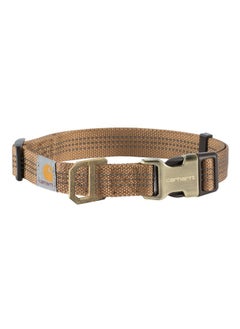 carhartt Carhartt Fully Adjustable Nylon Webbing Collars for Dogs, Reflective Stitching for Visibility, Carhartt Brown (Nylon Webbing), Medium  - Image 1