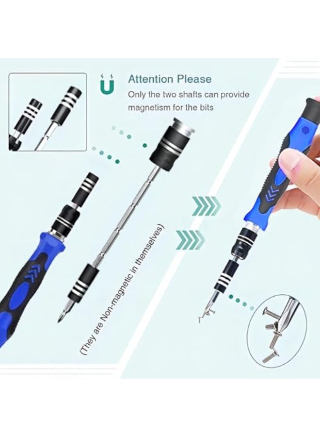 مجموعة مفكات دقيقة من RUIXZSS للإلكترونيات مكونة من 142 قطعة مع 120 قطعة لاصقة، مجموعة أدوات إصلاح لأجهزة iPhone، MacBook، الكمبيوتر، اللاب توب، الحاسوب الشخصي، التابلت، PS4، Xbox، Nintendo، وجهاز ا - Image 4