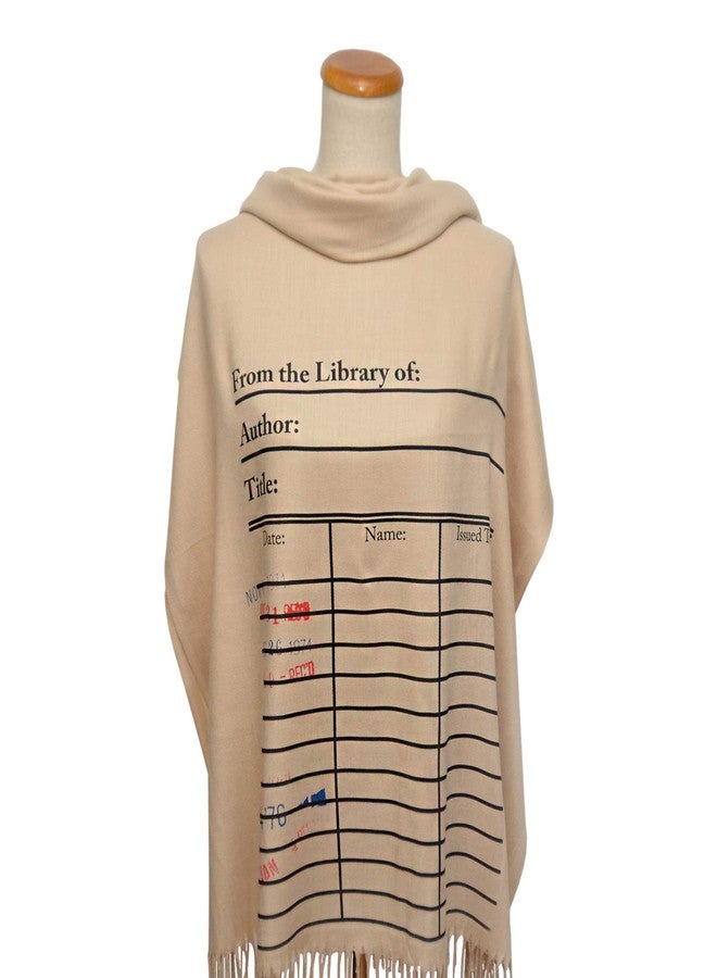 Universal Zone Library Card Scarf with Day Due Stamps (Print on ONE End) - Image 4