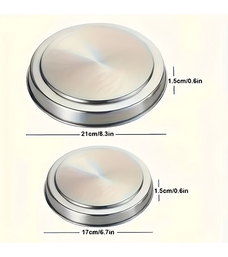 Stainless Steel Electric Stove Burner Covers 2Pcs Kitchen Range Top Protector Decoration - Image 2