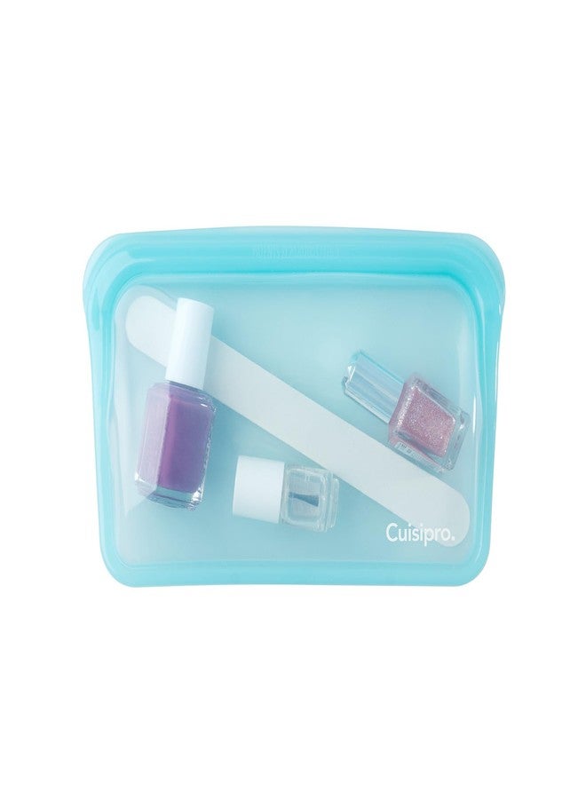 Cuisipro Reusable Silicone Bag, 13.5oz, 7.25x5.25inch, Aqua - Image 2