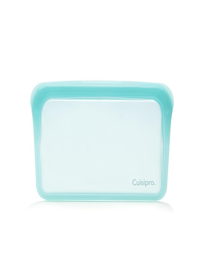 Cuisipro Reusable Silicone Bag, 13.5oz, 7.25x5.25inch, Aqua - Image 1