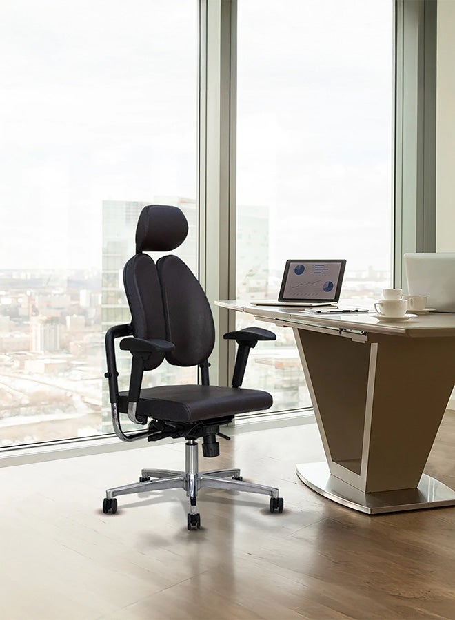 BACK COMFORT HGM Ergonomic Office Chair | Full Neck and Back Support | Dual Back Design for Long Sitting Comfort - Image 1
