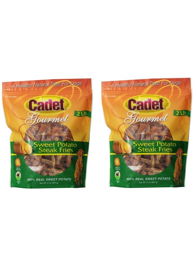 Cadet (2 Pack) Cadet Sweet Potato Steak Fries Dog Snack  2Pound Each 