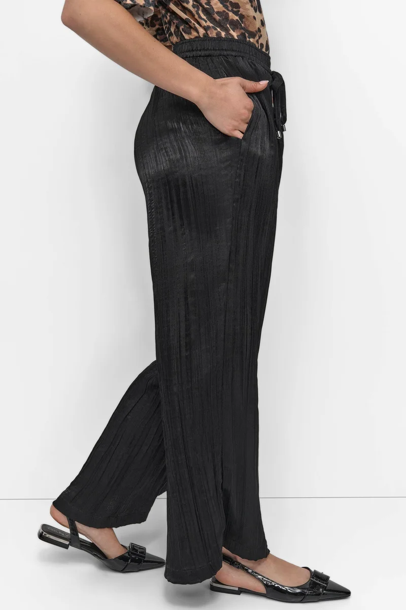 DKNY  CRUSHED CREASE WIDE PANT for Women | Best Price UAE