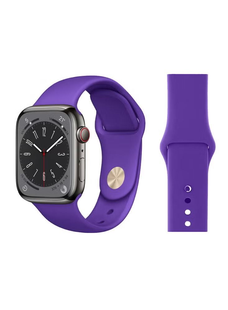 Zaboon Solid Silicone Replacement Band For Apple Watch 41/40/38mm Series 8/7/6/5/4/SE - Image 1