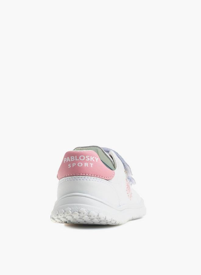 Pablosky Girls Hook & Loop Leather School Shoes - Image 2