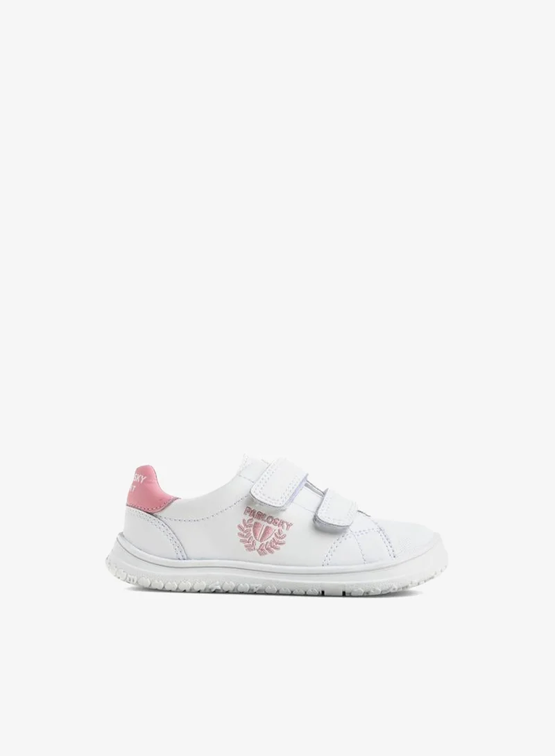 بابلوسكي Girls Hook & Loop Leather School Shoes