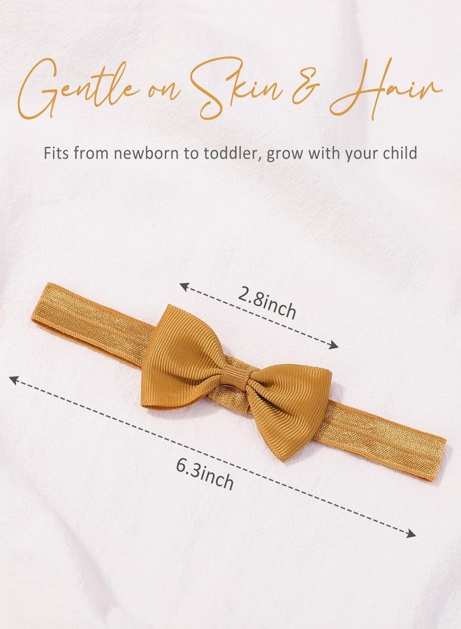 jollybows 40pcs Baby Girls Bows Headbands Elastic Hairband Ribbon Bow Hair Accessories for Newborns Infants Toddlers and Kids - Image 2