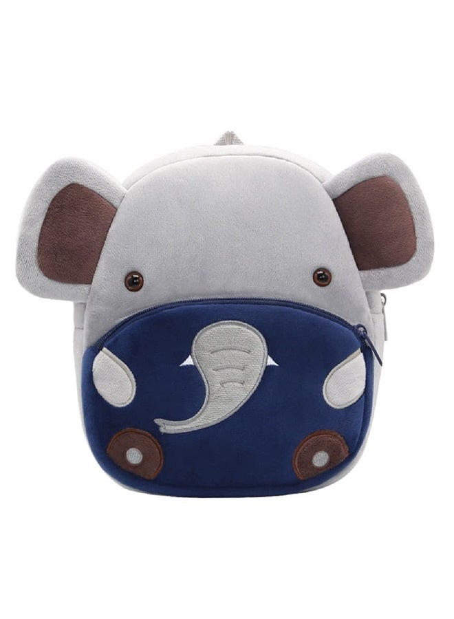 Cute Animal Cartoon Backpack School Bag, for Toddler Children Boys Girls, 3-5 Years Old, for Kindergarten Kids, Children, Unisex (Elephant)  - Image 1