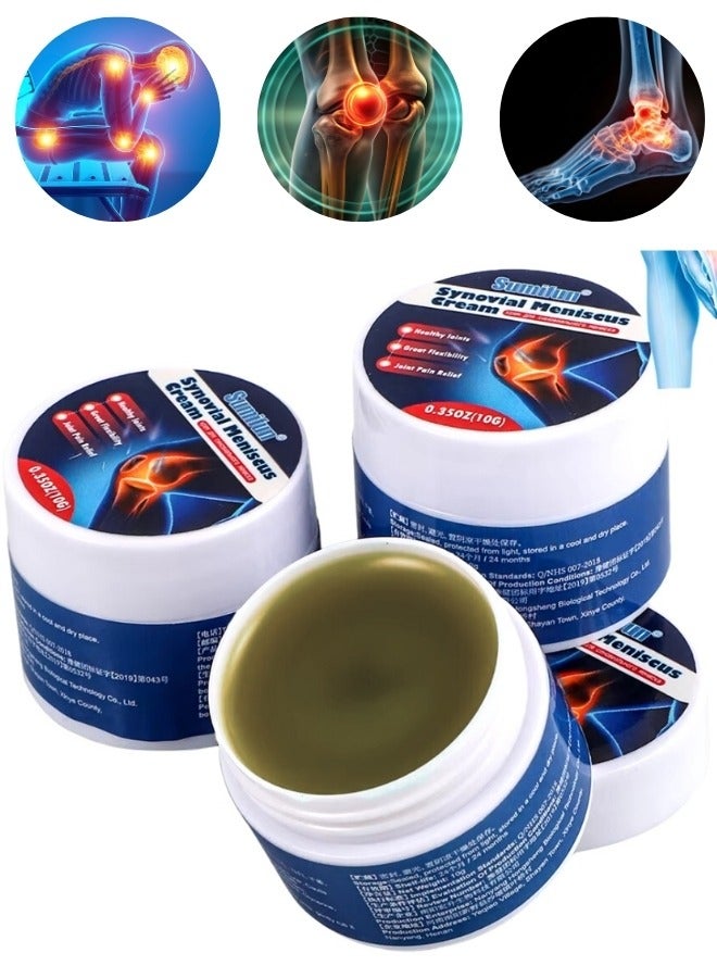 Sumifun 3 قطع كومبو (10 جرام * 3) كريم تخفيف آلام الغضروف المفصلي كريم تخفيف آلام المفاصل كريم العناية بالركبة لعلاج المفاصل جل تخفيف آلام الغضروف كريم علاج المفاصل والعظام كريم مهدئ للمفاصل - Image 1