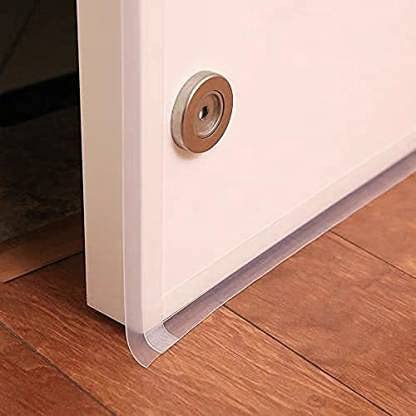 Delzon Silicone Door Strips Door Weather Silicone Door Tape Gaps Sealer for Cockroach,Insect Bugs Stopper (2 Meter) - Image 3