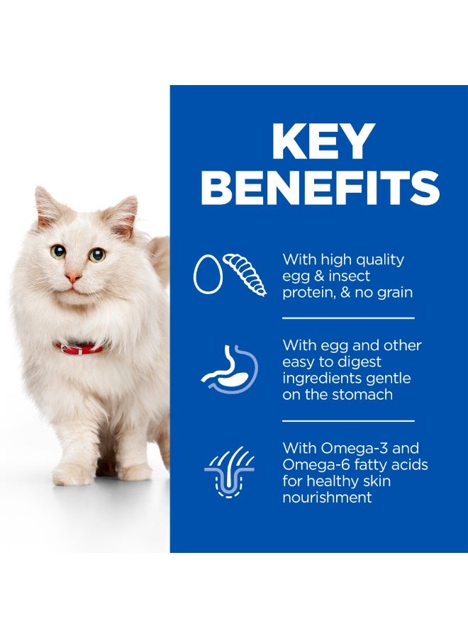 هيلز ساينس بلان غذاء بالبيض وبروتين الحشرات (لا يحتوي على الحبوب) للقطط البالغة التي تعاني من الحساسية - Image 3