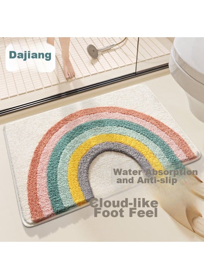 Dajiang Bathroom Mat, Toilet Entrance Non-slip Absorbent Mat, 40x60cm - Image 1