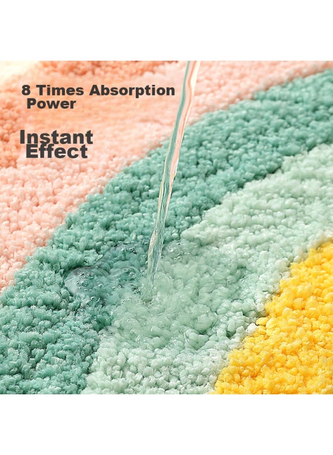 Dajiang Bathroom Mat, Toilet Entrance Non-slip Absorbent Mat, 40x60cm - Image 4