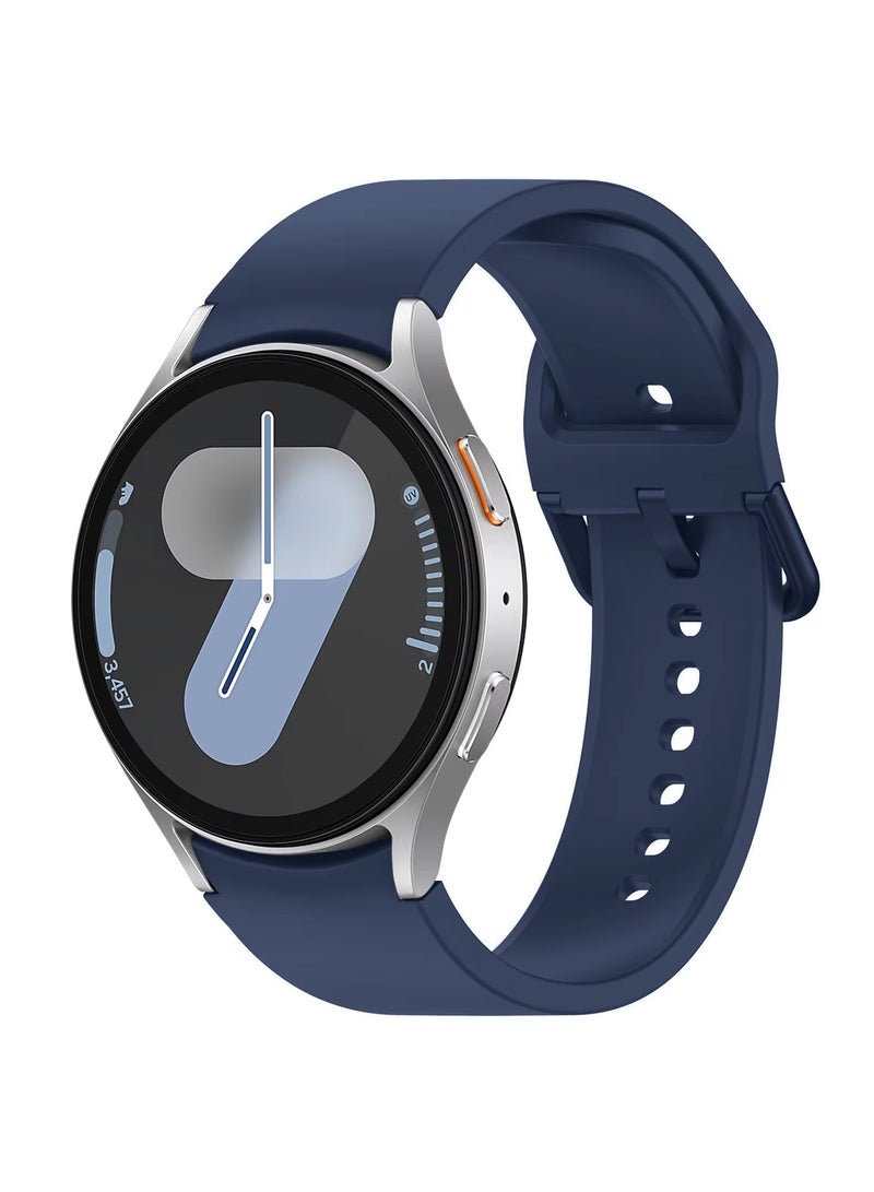 HEXABEX Silicone Strap 20mm Band Compatible with Samsung Galaxy Watch 7/ Watch FE/ Watch 6 / Watch 5 / Watch 4 / Active 2 Navy Blue - Image 1