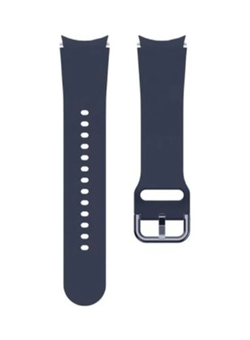 HEXABEX Silicone Strap 20mm Band Compatible with Samsung Galaxy Watch 7/ Watch FE/ Watch 6 / Watch 5 / Watch 4 / Active 2 Navy Blue - Image 4