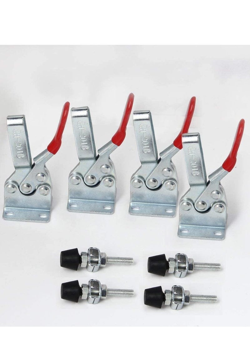 4Pcs Toggle Clamps Holding Capacity Stroke Push Pull Action Hand Tool Light Duty Clamp - Image 4