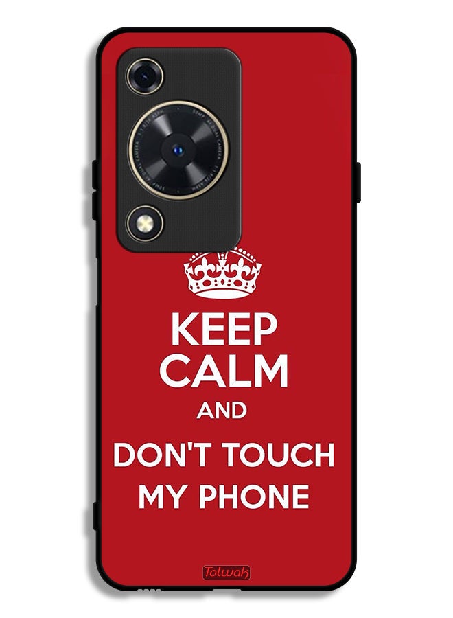 Tolwak Huawei Nova Y63 Protective Case Cover Keep Calm And Dont Touch My Phone