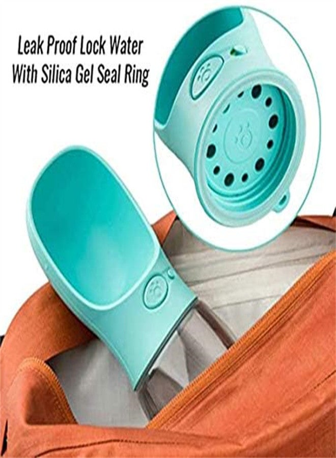 KASTWAVE, Dog Water Bottle, Leak Proof Portable Puppy Water Dispenser with Drinking Feeder, for Pets Outdoor Walking, Hiking, Travel, Food Grade Plastic - Image 2