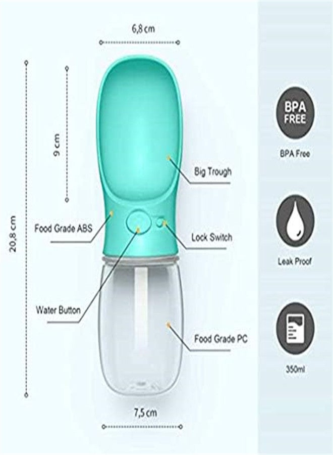 KASTWAVE, Dog Water Bottle, Leak Proof Portable Puppy Water Dispenser with Drinking Feeder, for Pets Outdoor Walking, Hiking, Travel, Food Grade Plastic - Image 5
