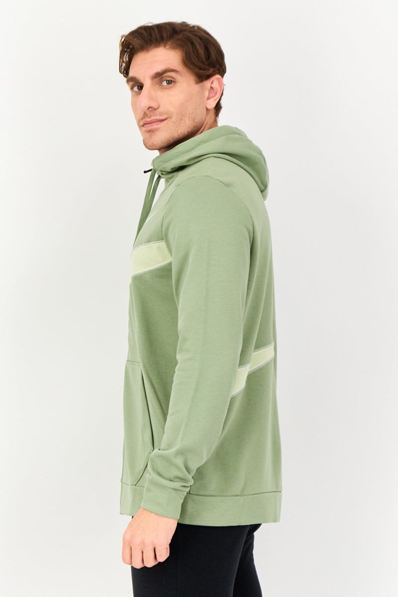 Nike Men Dri Fit Long Sleeve Training Hoodie, Green - Image 3