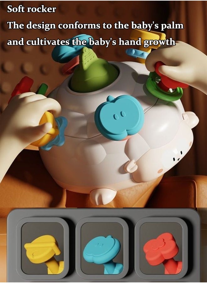 Aissiora Baby rattle toys Baby teethers Early education toys Color cognition Fine motor training Suitable for babies from 3 months onwards  - Image 4