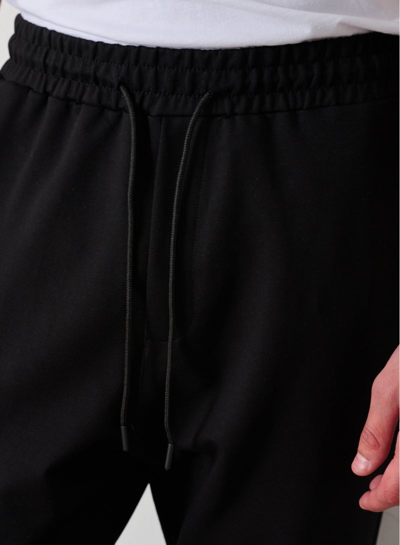 Marrakech Draw String Casual Trousers for Men - Black - Image 2