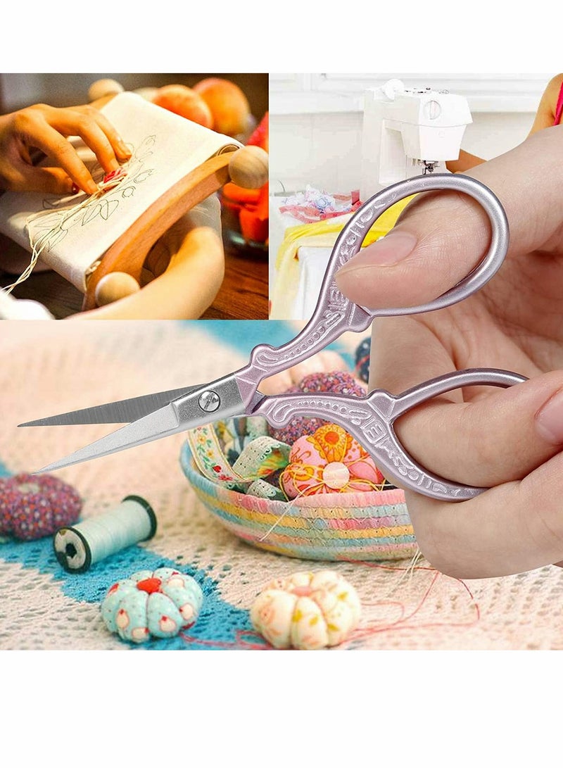 كاست ويف مقص تطريز خياطة، صغير 3.6 بوصة من الفولاذ المقاوم للصدأ حاد، أدوات DIY مقصات لتطريز الأعمال المكتبية الحرف المنزلية الخياطة - Image 5