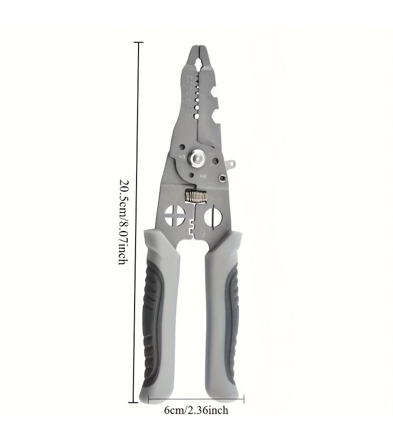 1pc Heavy Duty 18 In 1 Foldable Multi Tool Wire Stripper Wrench Screwdriver Cutter - Image 4