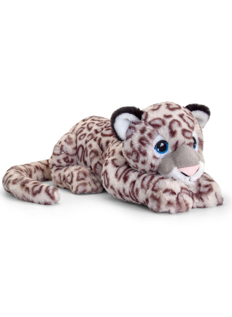 Keel Toys Keeleco Leopard Snow 80cm | Soft Toy | Plush Toy | Gift for Kids and Adults - Image 1