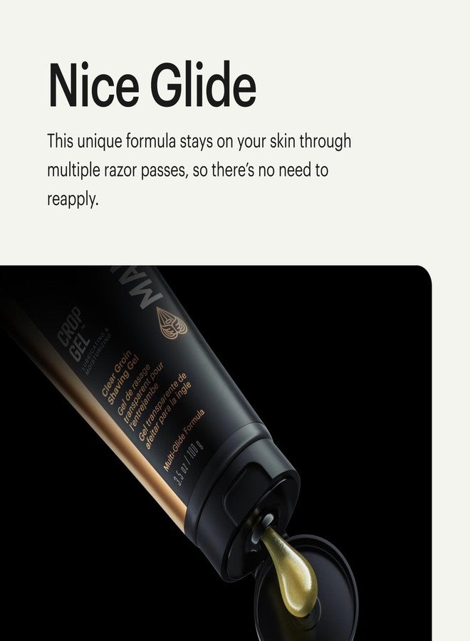 MANSCAPED® Crop Gel® Clear Groin Shaving Gel, Moisturizing and Lubricating Multi-Glide Formula Designed for Below-the-Waist Trimming, Vegan and Paraben-Free (3.5 oz) - Image 5