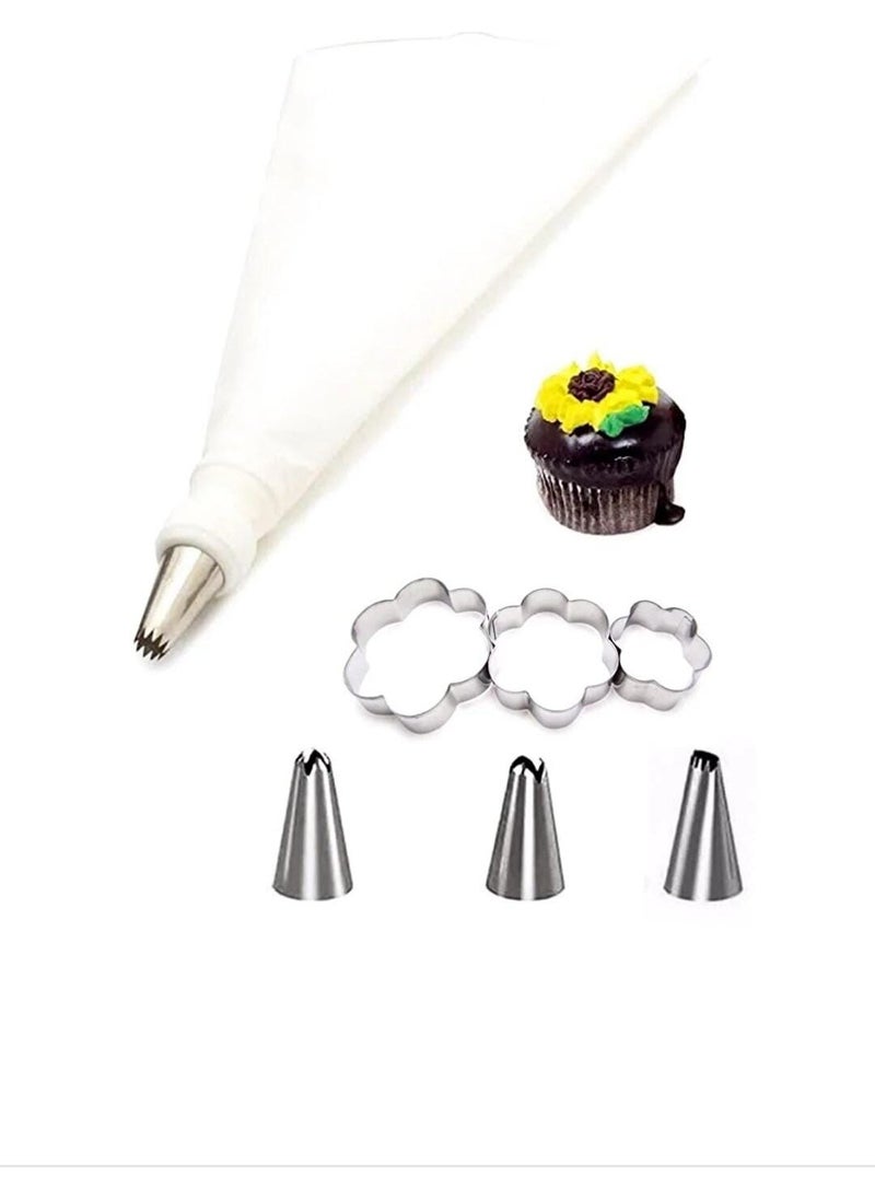 Cream Piping Bag 6 Different Steel Tips Cream Pump Blue - With Brush Gift - pzsku/ZA1D2A57F8C0A6A03EF4BZ/45/_/1730557000/ee062863-d1bd-4241-8a50-42a3a9637c6b