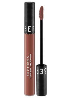 SEPHORA SEPHORA COLLECTION Cream Lip Stain 10HR Liquid Lipstick 76 Blaze of Glory - Matte Brown Pink 5ml  - Image 1