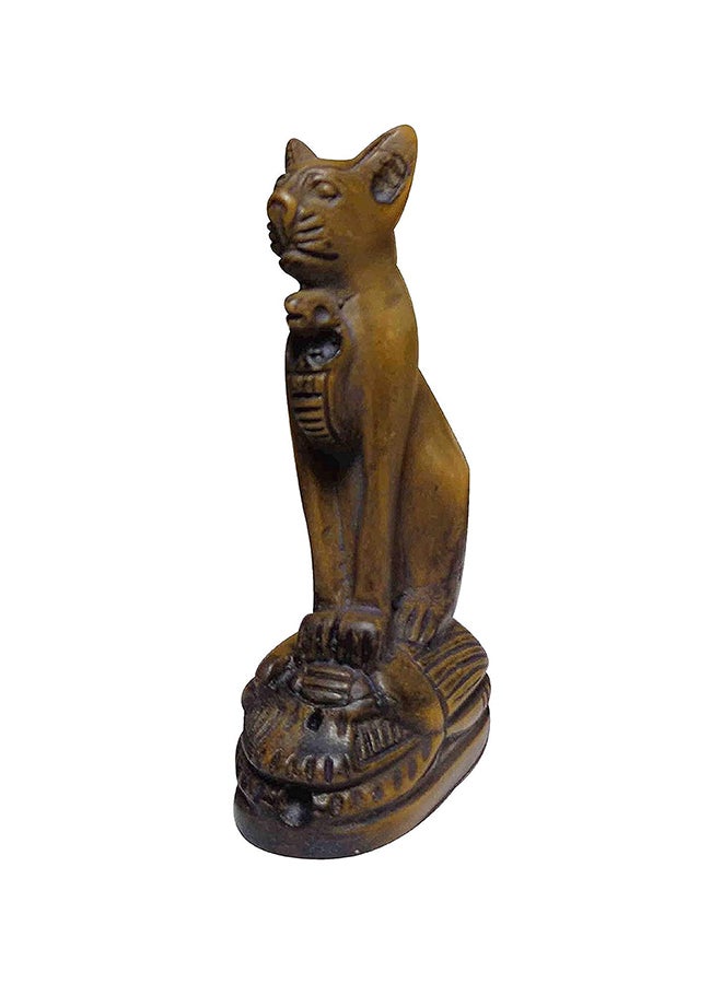 Generic Egyptian Handmade Bastet Bast Goddess Cat Pharaoh Figurine 3D Statue Ancient Handmade 3.4 Sculpture Collectible 