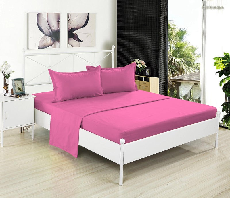 DESTINY CRESCENT BED Knit Jersey 100% Cotton 2 Twin XL Fitted Bed Sheets (2-Pack) Soft and Comfy - Twin Extra Long  15"" Deep Pocket  39"" x 80"" Great for Dorm Room  Hospital and Split King Dual Adjustable Beds (Pink) - Image 4