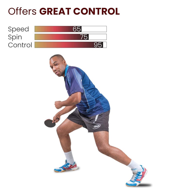 STAG مضرب تنس طاولة سوبر | 174 جرام | متوسط | مطاط معتمد من ITTF | متعدد الألوان - Image 5