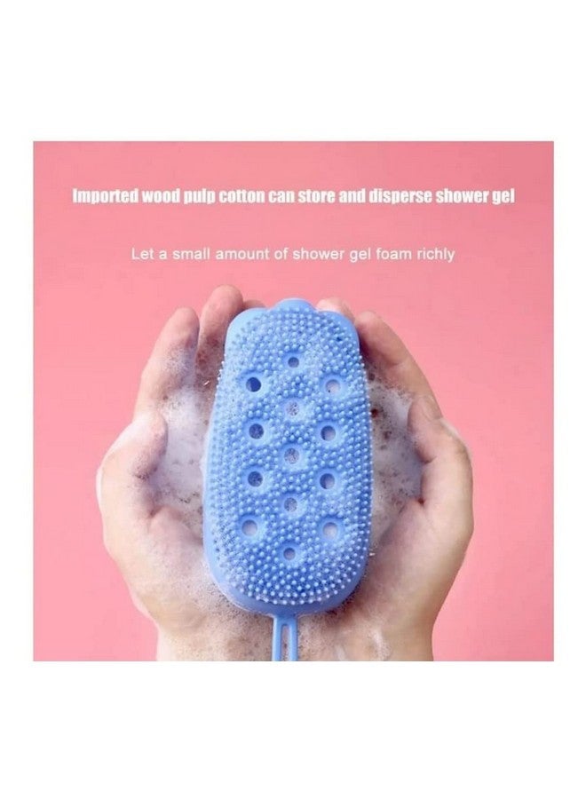 softi Look Out Silicone Soft Bath Body Brush with Shampoo Dispenser Scrubber-use in Shower Deep Cleaning Gentle Scrub Massage for Children, Men Women - Image 5