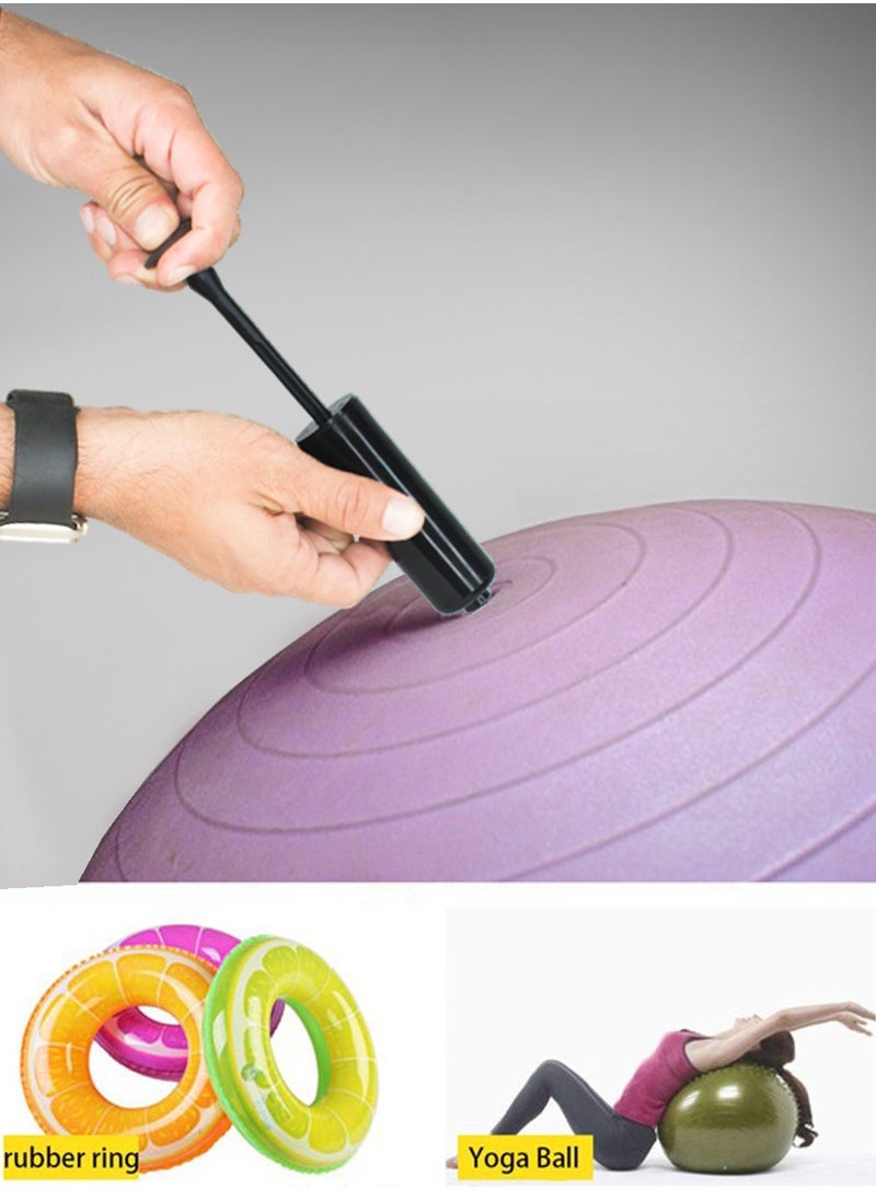 ISHWAZ - Air Pump for Football, Basketball Air Pump, Air Inflator for Volleyball, Air Pump For Yoga Balls, For Swim Inflatables, For Balloons and Much More 7 Pc Needles 1 Pc Valve Adapter and 1 Pc Air Hose - Image 1