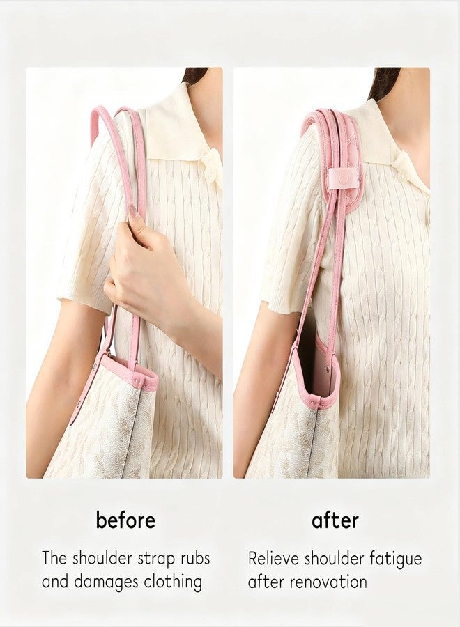 GIVLEFLY Medium Shoulder Strap Pad for Tote & Handbags, Soft Cushion with Anti-Slip Backing for Comfortable Carry, Light Pink - Image 3