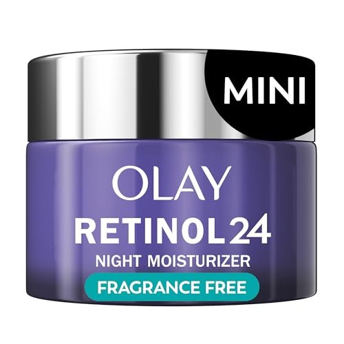 Olay Retinol 24 Face Moisturizer AntiAging Night Cream for Women Trial Size FragranceFree Non Greasy AntiWrinkle Smooth Fine Lines Tightening Skin Care Peptides Glycerin 05 Oz - Image 2
