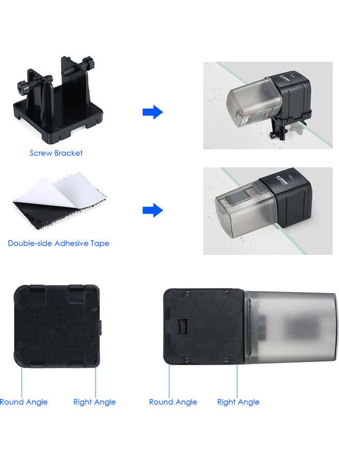 NIBEMINENT Automatic Fish Feeder Grey/Black - Image 5
