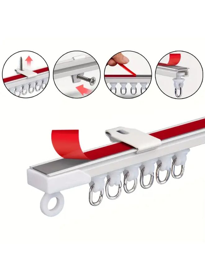 Four In One Silent Track System Top Side Mount Brackets 100cm 39 37in - Image 1